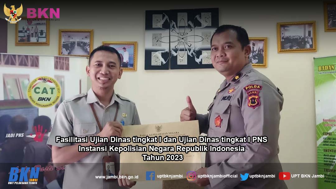 Ujian Dinas dan Ujian Kenaikan Pangkat PNS Polri 